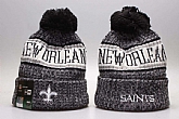 Saints Gray 2018 NFL Sideline Cold Weather Sport Knit Hat,baseball caps,new era cap wholesale,wholesale hats